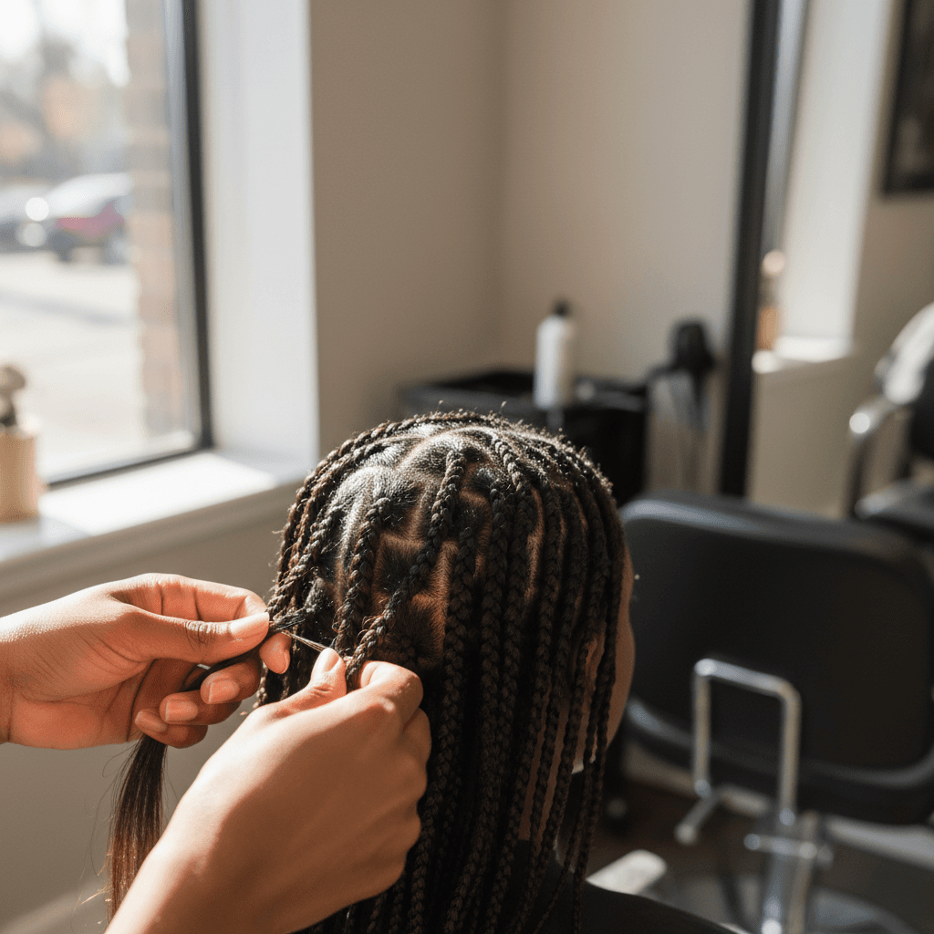Knotless braids